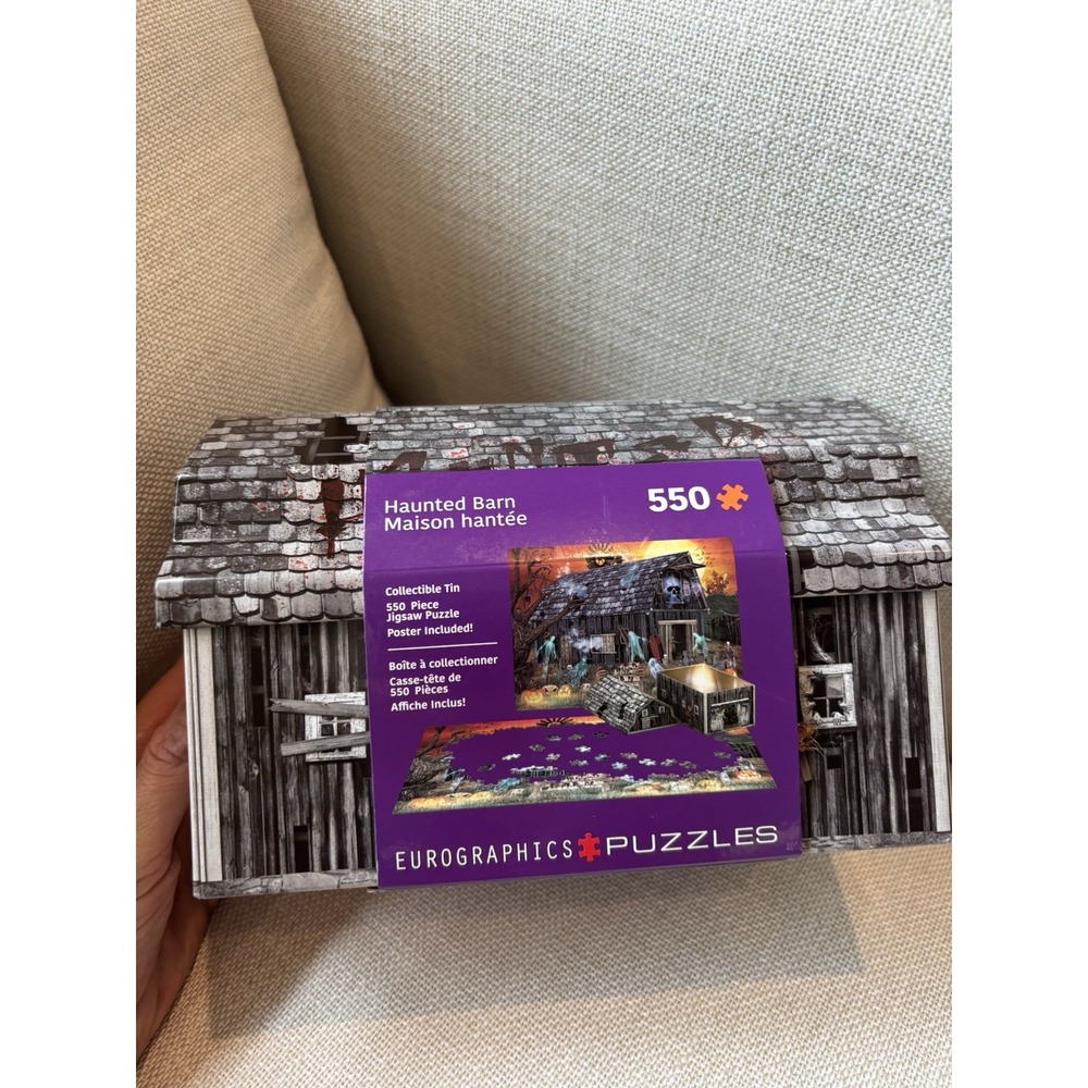 Halloween Haunted Barn Mansion 550 Piece Jigsaw Puzzle Eurographics New Sealed